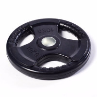 健之康 JZK-10101 配重铃片组合大孔环保无味健身器材械包胶铃片105kg