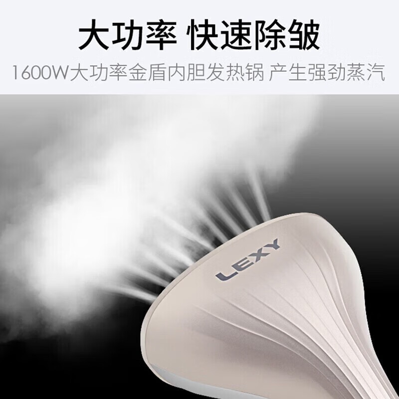 莱克(LEXY) 挂烫机GT306家用蒸汽电熨斗烫衣服大功率手持挂式熨烫机[高温蒸汽消毒]衣物消毒 金色高清大图