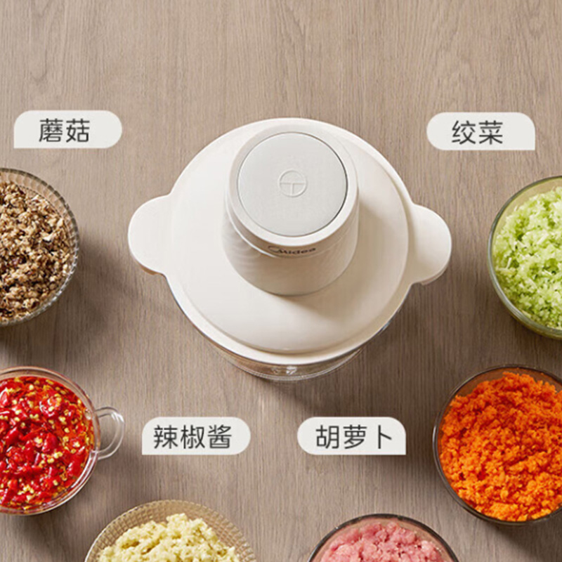 美的绞肉机2L多功能不塞肉更易洁使用简单MJ-JC012高清大图