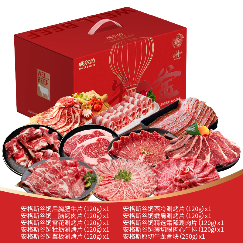 威尔伯谷饲原切涮烤468型-1330g高清大图