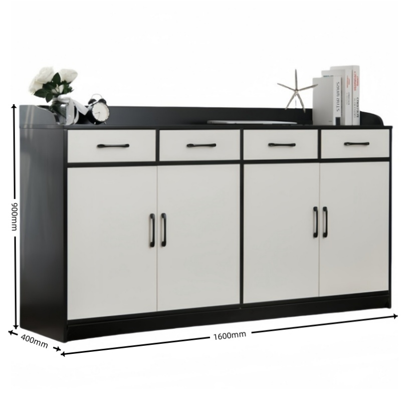 攸形木质茶水柜160*40*90cm台高清大图