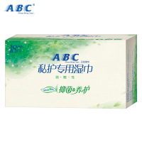 [ABC旗舰店]ABC私处湿巾 茶树精华系列 温和抑菌 湿巾18片装 女性湿巾
