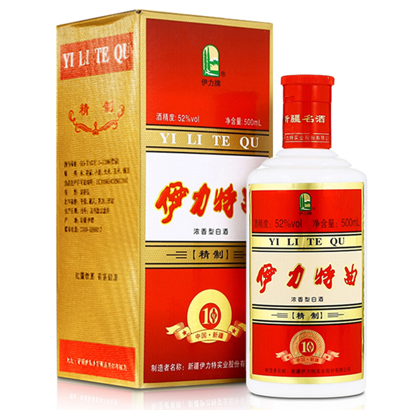 伊力特 52度伊力特曲精制500ml*6瓶 整箱装白酒高清大图