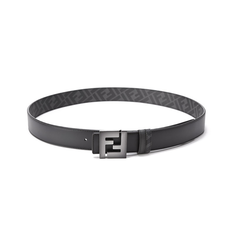 芬迪 fendi 男士牛皮/pu双f搭扣板扣式双面皮带腰带7c0468 ahuu