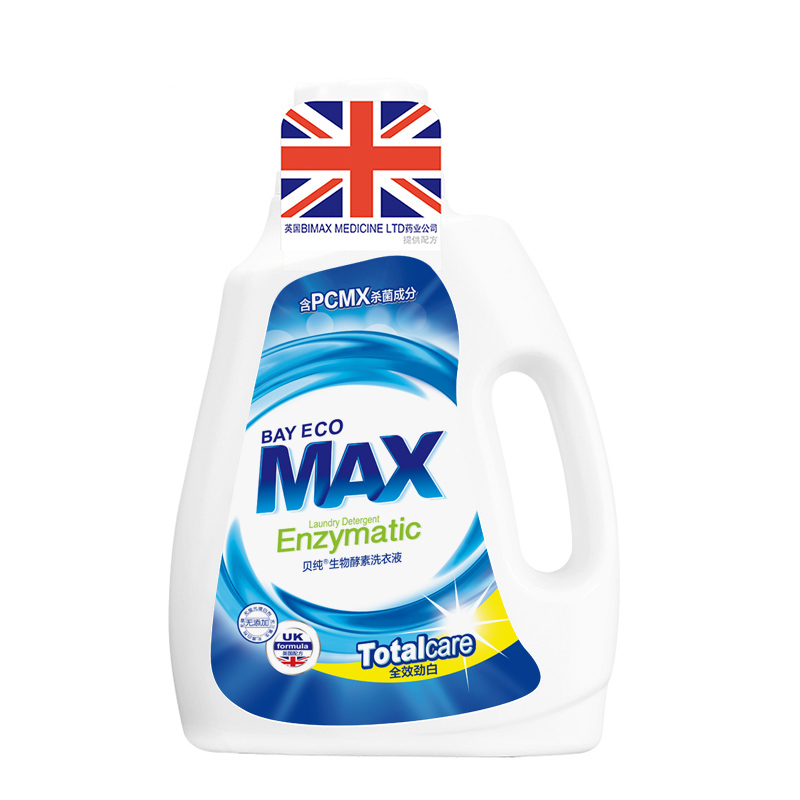 贝纯生物酵素洗衣液 全效劲白 2kg/瓶 英国BIMAX授权高清大图