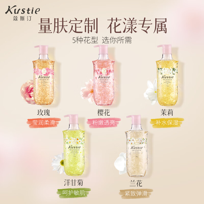 蔻斯汀 玫瑰花瓣沐浴露720g高清大图