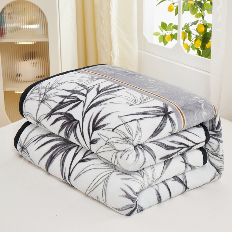 约克罗兰四季毛毯冬季双人加厚保暖200*230cm学生宿舍保暖毛毯子雪貂绒毯高清大图