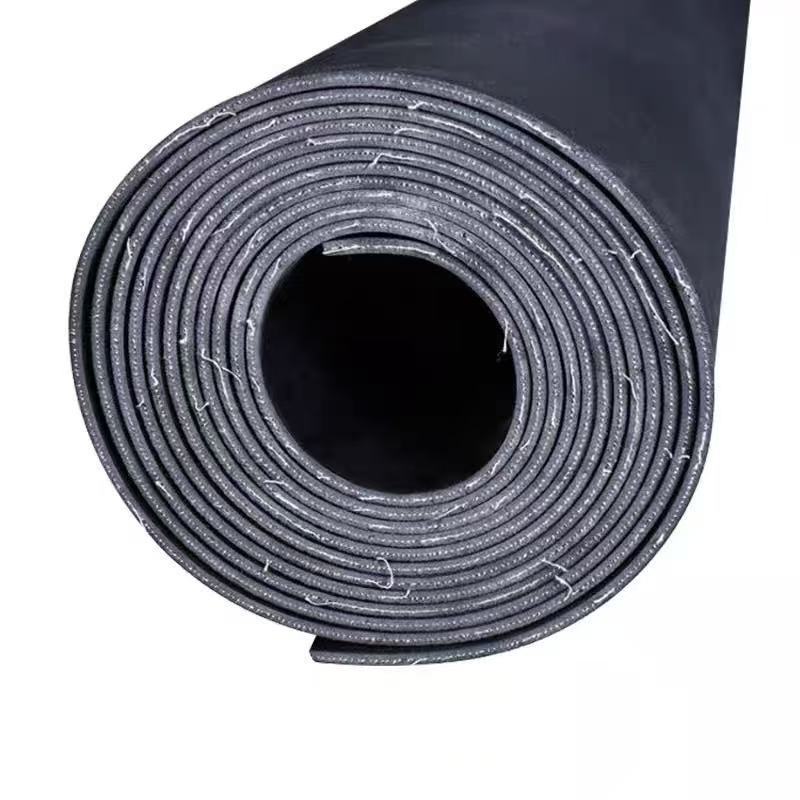 伟鹏双兴 加布橡胶板夹线夹布橡胶垫黑胶皮 1.5米宽8mm厚4层布/米高清大图