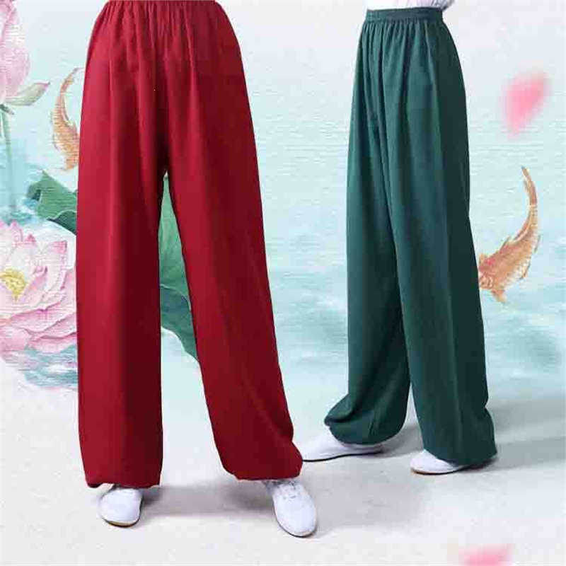 棉麻春夏季太极服练功裤女灯笼裤闪电客武术裤瑜伽裤透气太极裤新品