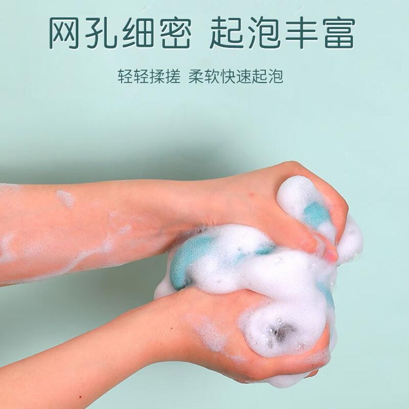 茶花(CHAHUA)搓澡巾洗澡巾搓背巾拉背条搓泥搓澡后背洗澡神器1只装5103颜色随机高清大图
