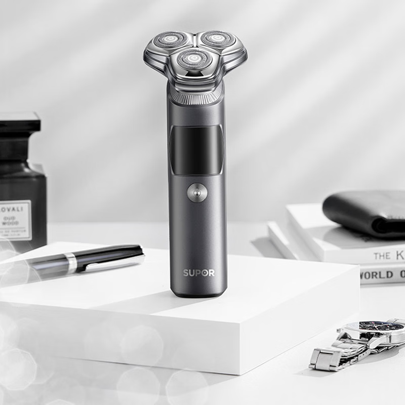 苏泊尔(SUPOR)电动剃须刀HM空气垫悬浮3刀头IPX7防水干湿双剃超强动力大屏显示刮胡刀全身水洗ES-RT31高清大图