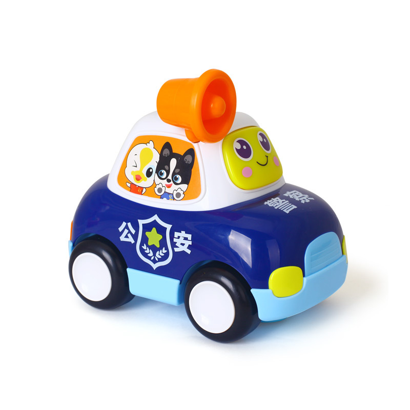 汇乐玩具(HUILE TOYS)儿童玩具警车汽车宝宝仿真电动音乐1-3岁男孩万向车遥控车698