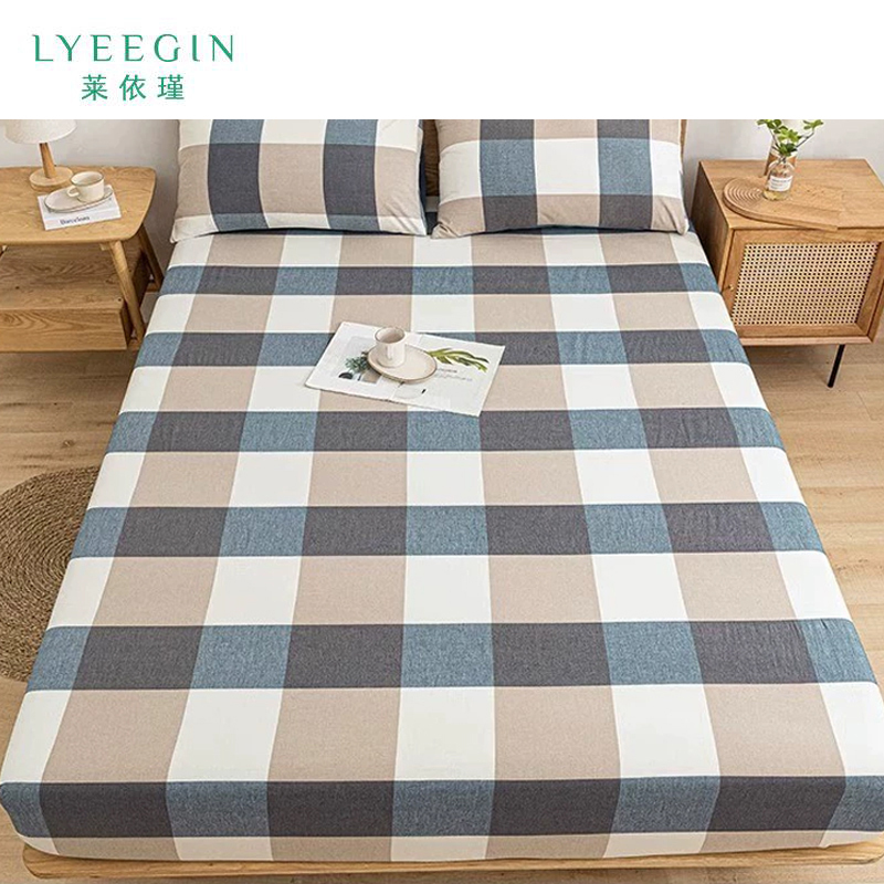 莱依瑾 LYEEGIN 床笠 A类色织 180*200cm 个高清大图