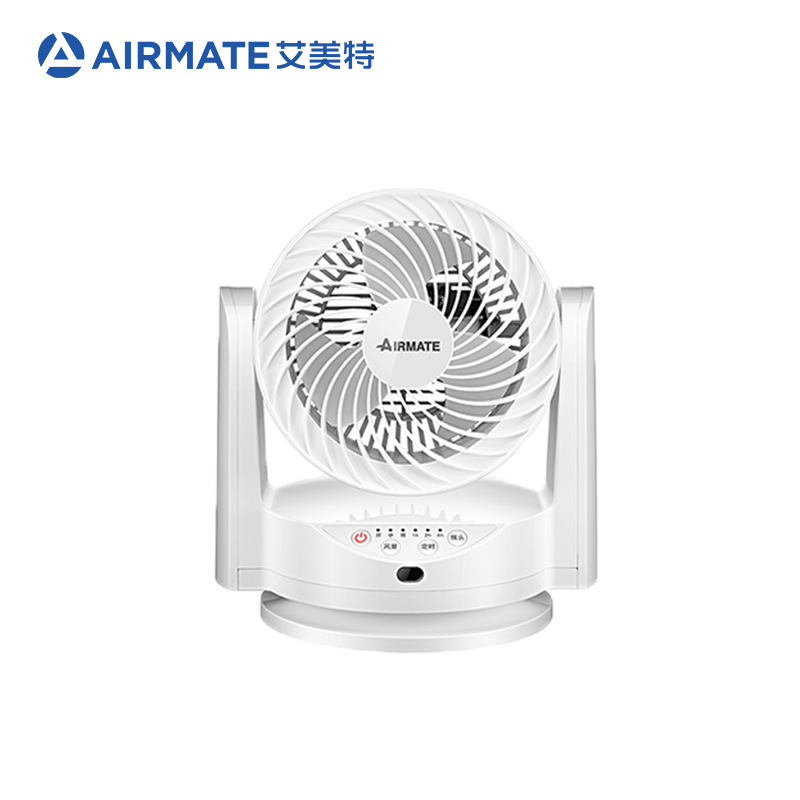艾美特(Airmate)空气循环扇三档调节循环对流送风强中弱三档调节家用办公室预约定时风扇台扇 电风扇 FB1562R高清大图