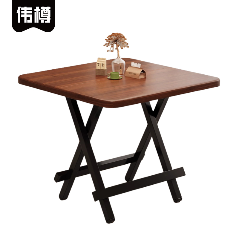 伟樽折叠桌60*60*74cm张高清大图