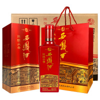 西凤酒52度陈酿头曲500mL*6瓶整箱装 绵柔凤香型白酒