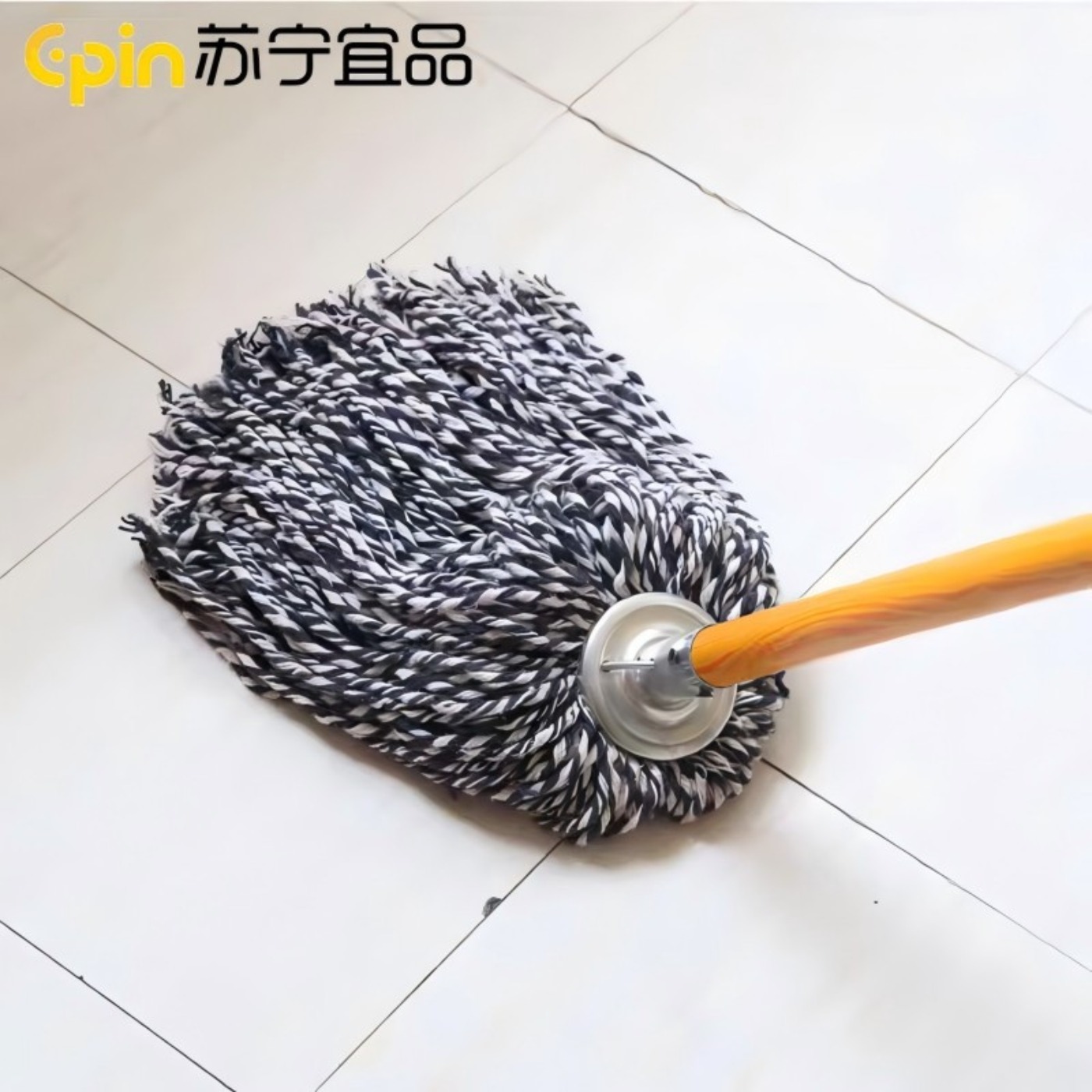 苏宁宜品 SNYP-MXTB-002 棉线拖把纱线材料木棍木把棉纱线高清大图