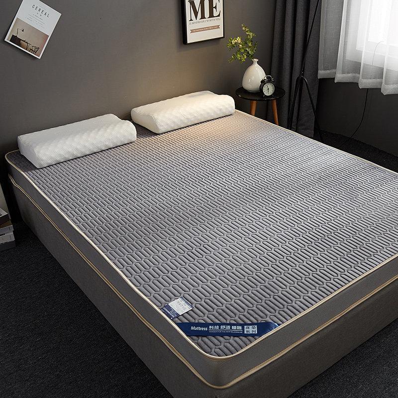 家柏饰(CORATED)床垫软垫记忆棉乳胶租房专用榻榻米海绵垫加厚高密床垫子1.82.0 水晶绒立体—灰色6cm【新风尚限时特惠】 120*200cm【如需定制联系客服】