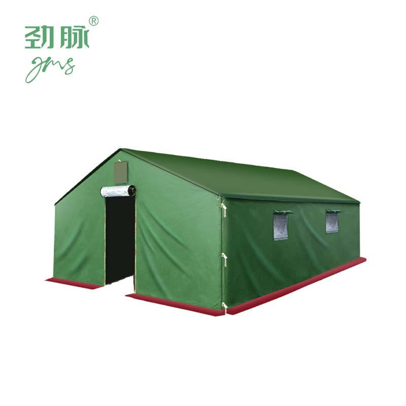 劲脉 户外工地帐篷 加高帆布地梁款-4.5*10 顶高清大图