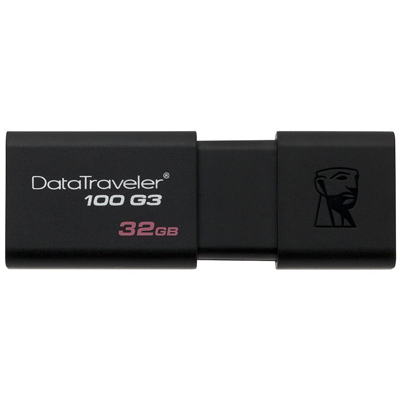 金士顿(Kingston)DT100G3 32GB USB3.0 U盘--黑色(新老包装随机发货)高清大图