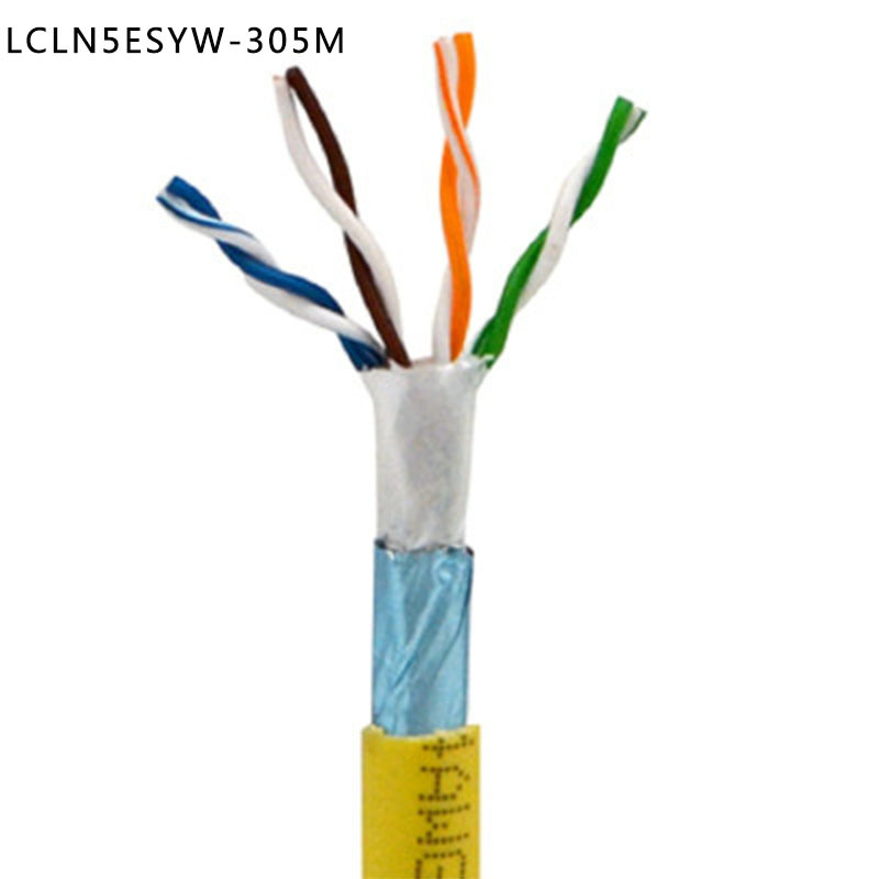 酷比客 黄色 305M 超五类单层屏蔽成箱网线 LCLN5ESYW-305M ( 箱 )