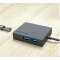 联想(Lenovo)Type-C扩展坞 转千兆网口转换 USB3.0分线器HUB笔记本扩展坞带供电 C130 黑色