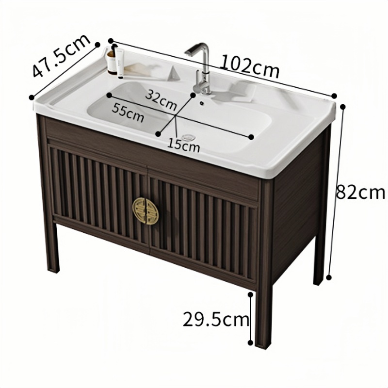 豫龙都 浴室柜 102cm 台高清大图