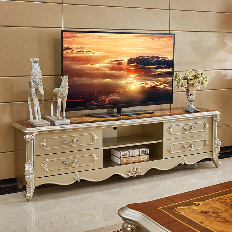 拉菲伯爵电视柜欧式电视柜高端法式电视柜实木电视柜gjk001木质电视柜