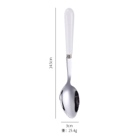 开优米(Kiuimi)儿童挖泥勺宝宝辅食器儿童餐具幼儿水果泥刮勺神器 白色