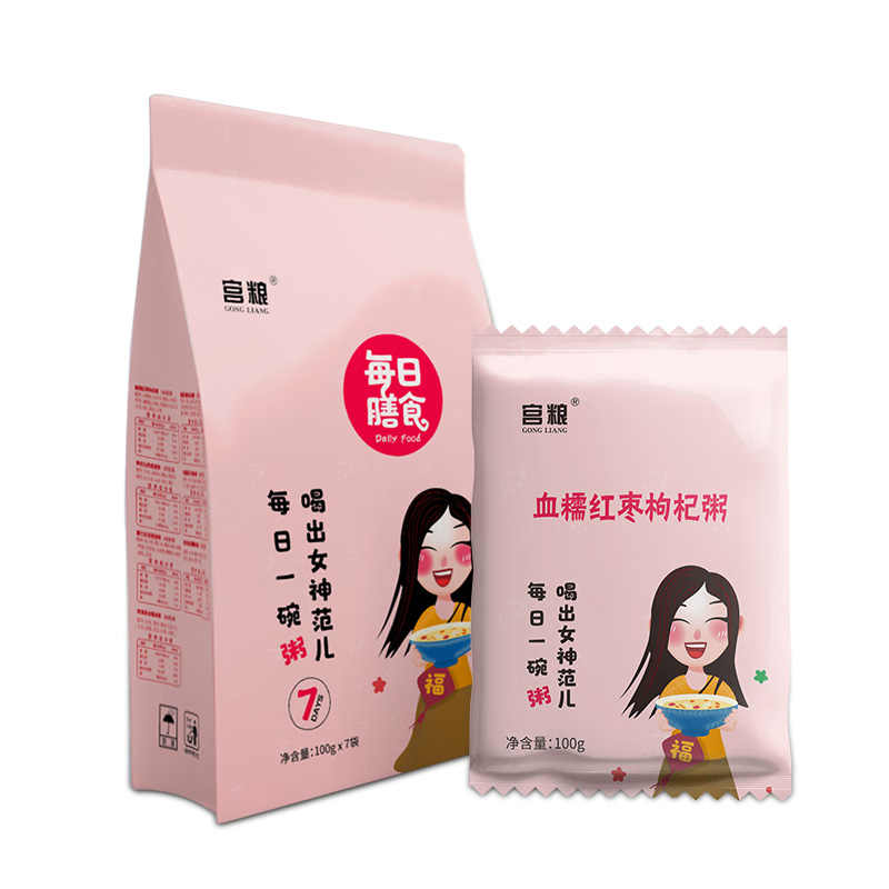 宫粮 每日膳食营养粥礼盒700g(女神款)高清大图