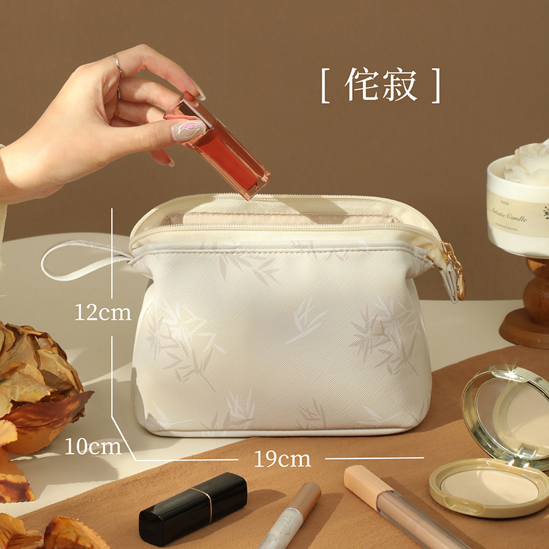 化妆包便携小号女2026新款高端女士外出洗漱包小型收纳包补妆1085 侘寂