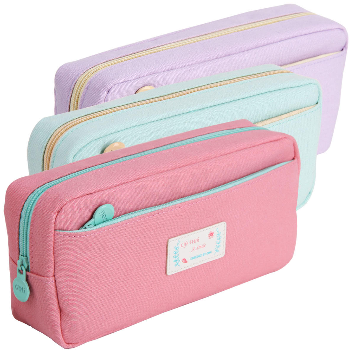 简约女生大容量文具盒儿童可爱创意铅笔盒文具袋小清新中学生铅笔袋