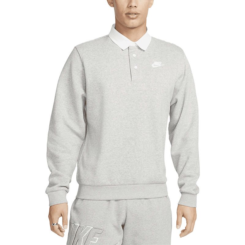 Nike/耐克运动休闲舒适加绒保暖针织男装长袖POLO衫DX0538-063 DEv L DX0538-063