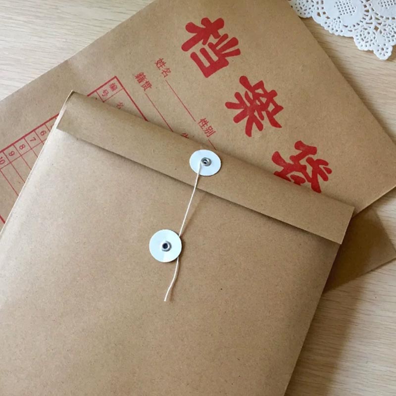 腾达牛皮纸档案袋 2.8cm背宽-加厚款200克 50个/包高清大图