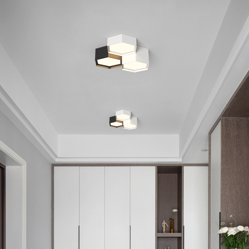 锦兆家居入户玄关走廊过道灯现代简约北欧无主灯艺术家用阳台卧室吸顶