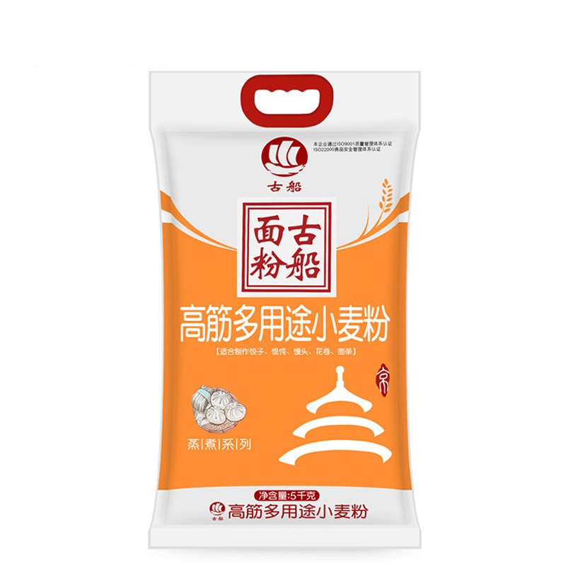 古船 高筋多用途小麦粉 5kg(适合制作饺子、馄饨、花卷、面条等)