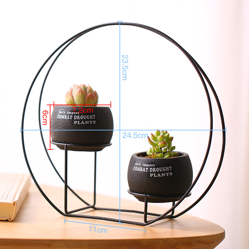 多肉植物花盆创意肉肉简约多肉花盆水泥盆多肉水泥盆器熔岩黑6 不含植物和土 中等图片 高清实拍大图 苏宁易购