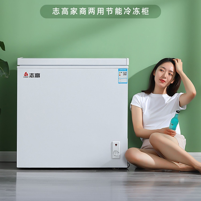 志高(CHIGO)冰柜家用小型小冰柜家用冷冻小型冰柜商用冷柜冰箱冷冻冰柜_白色158L升级加厚铜管速冻一级能效