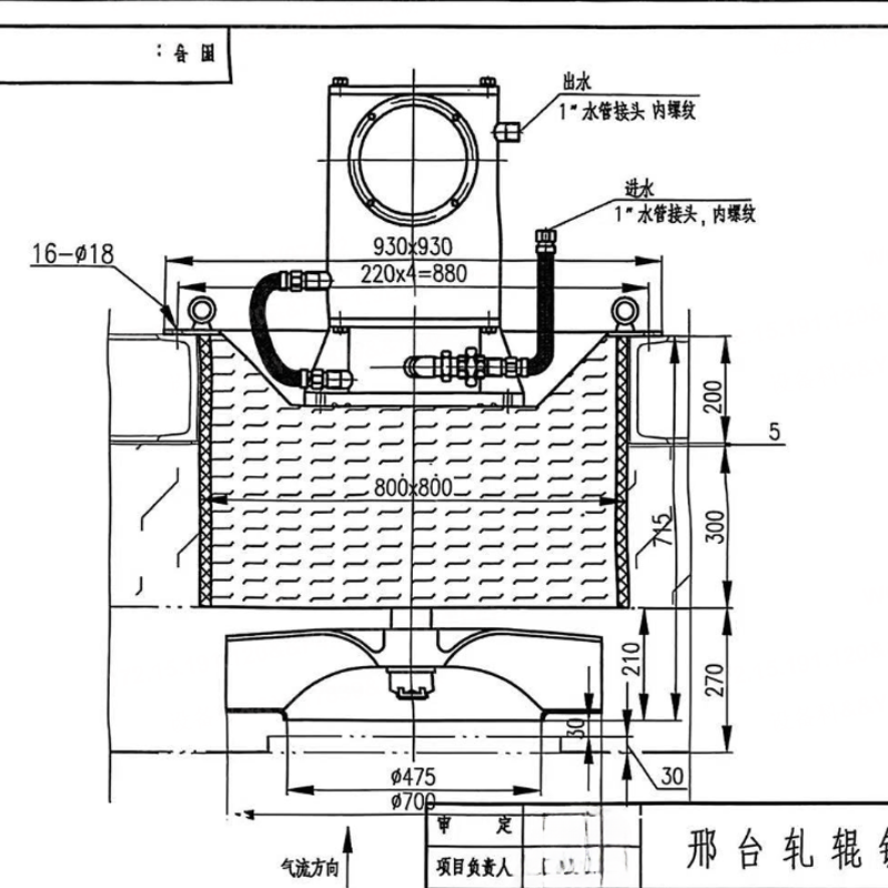循环风机; YRM-160L-4;23000Nm3/h;1200Pa;1470rpm;15kW;是否带电机: 是; 1台