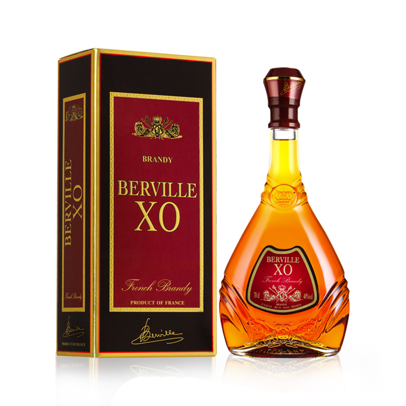 限量秒宝树行双狮xo700ml原装进口白兰地