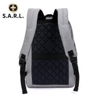 S.A.R.L双肩电脑包 运动休闲背包14.1英寸电脑双肩背包男女通用 SW-58017 灰色