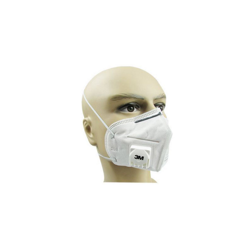 3M 折叠式带阀防护口罩环保包装9002V