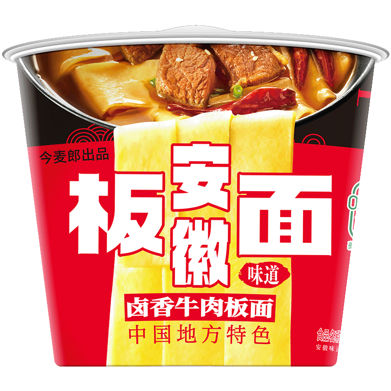 今麦郎板面卤香牛肉味143g*6