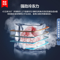 康佳(KONKA)206升 双门双温冷柜 小型家用卧式冰箱 顶开式保鲜柜 家用商用冰柜BCD-206DZP