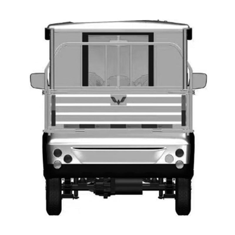 五菱封闭8座货斗电动巡逻车高清大图