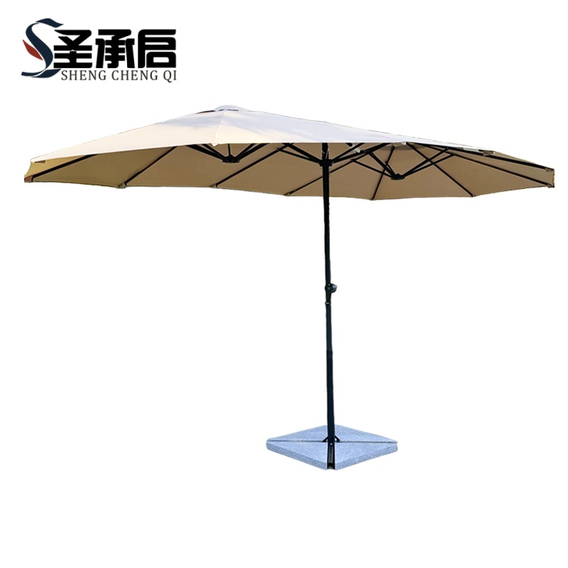 圣承启 户外遮阳伞 卡其色 把高清大图