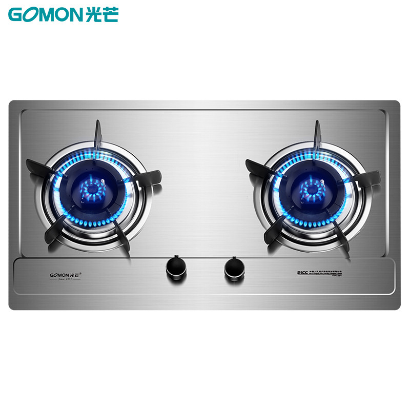 光芒(GOMON)嵌入式燃气灶500X·S 煤气灶台灶具 4.0kW大火力 不锈钢 液化气