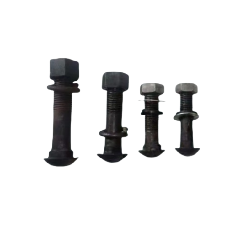JIBIN/继彬 国标 鱼尾板轨道螺栓 碳钢 4.8级 发黑 M22×135 个高清大图