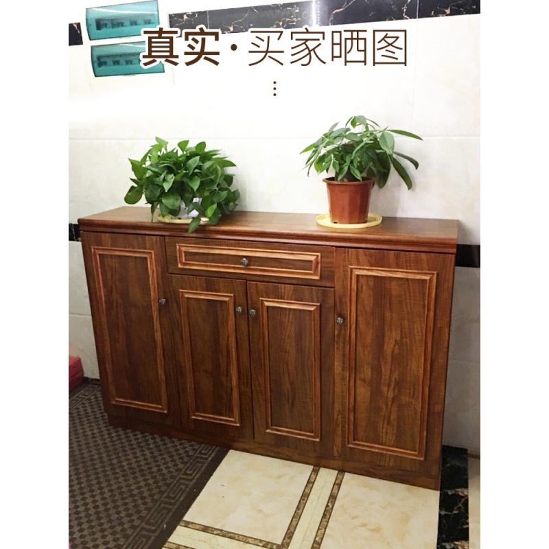 森美人中式实木框鞋柜家用阳台储物柜隔断柜口厅柜收纳大容量玄关柜高清大图