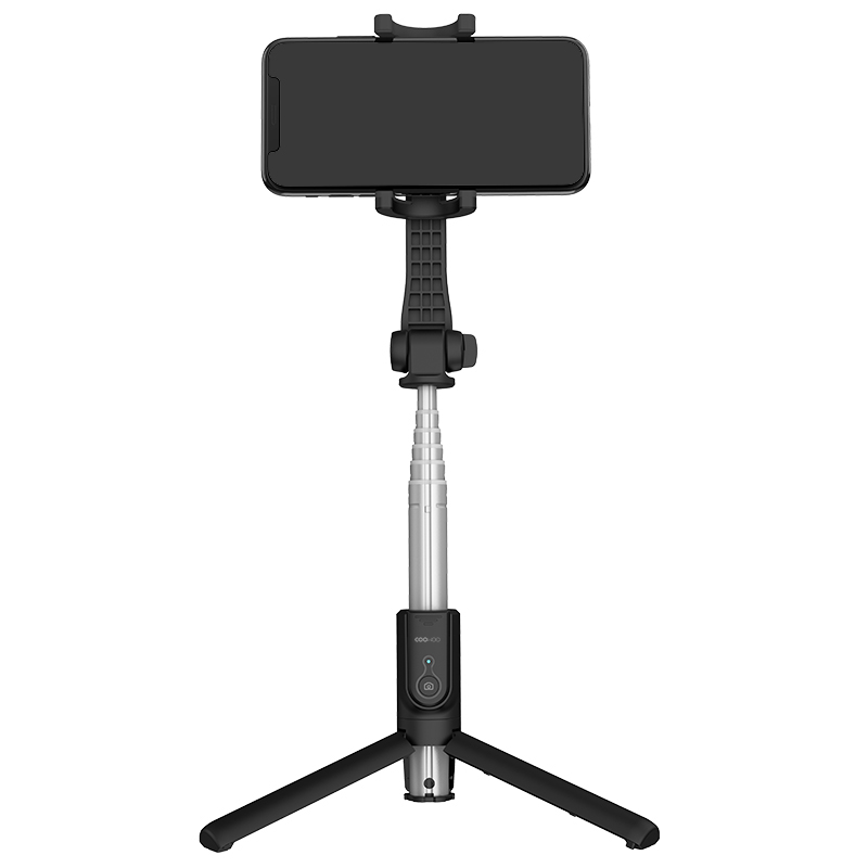 COOWOO WS-20001 一体式多功能 直播拍照 蓝牙自拍杆 黑色高清大图